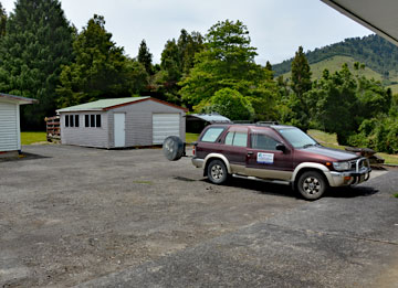 Campsite parking area