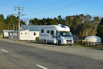 Parking by the Tiraumea Hall