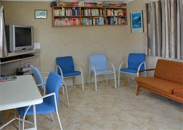 Lounge area with TV