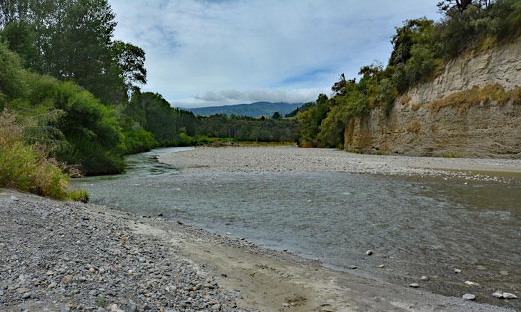 View along the river