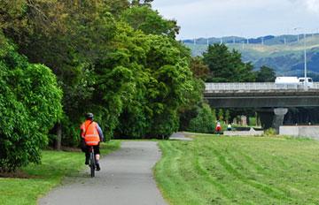 Cycleway alongside the river