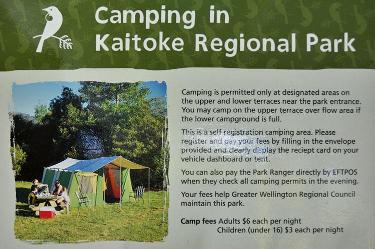 Camping sign