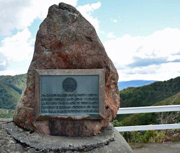 Memorial Plaque commemorating the first European crossing