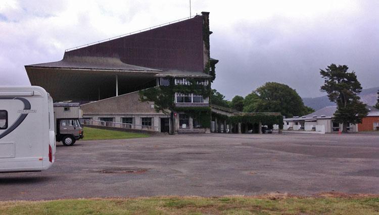 Racecourse parking area