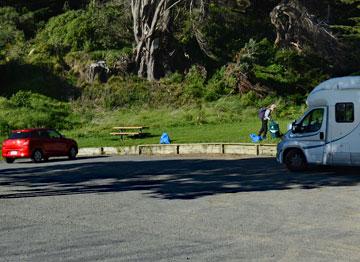 Parking in the reserve carpark