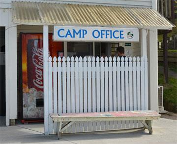 The campsite office