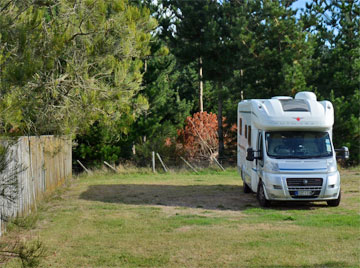 Parking near the fence