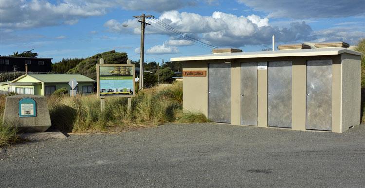 Public toilets at the car park entrance