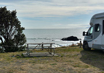 Beachfront parking