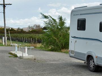 Dump station parking