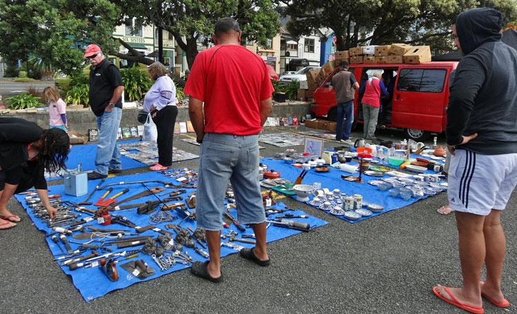 Market day stall on Sunday