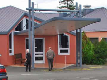 Entrance to the restaurant