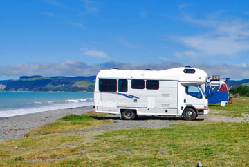 Beach front parking