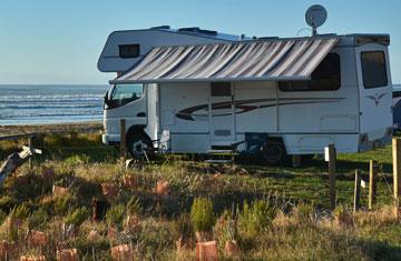 Beachfront parking