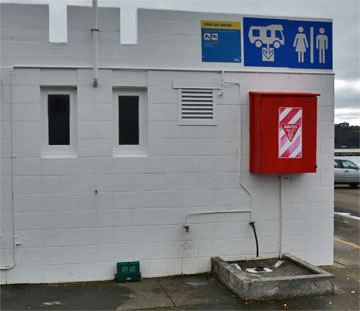 The public dump station and toilets