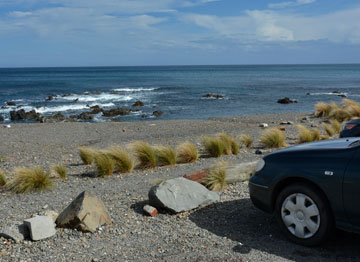 Parking along the beach front