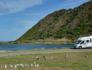 Beach front parking