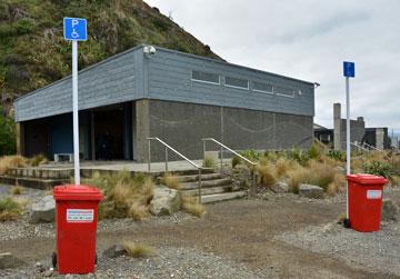 Public toilets and DOC display area