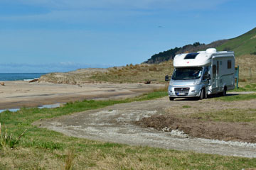 Beach front parking