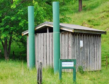 DOC long drop toilets