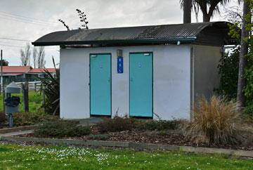 Public toilets in the reserve