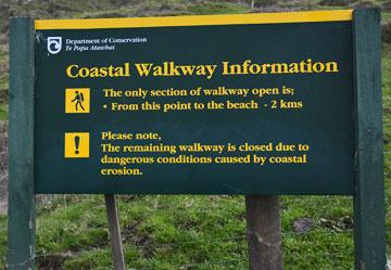 Coastal Walkway sign