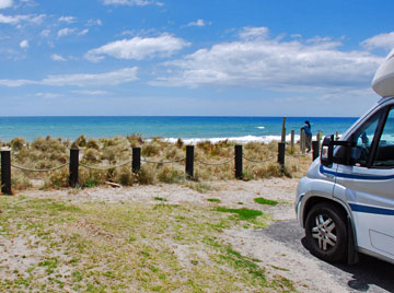 Beachfront parking