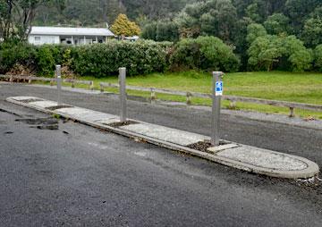 Public dump station near the toilet facilities