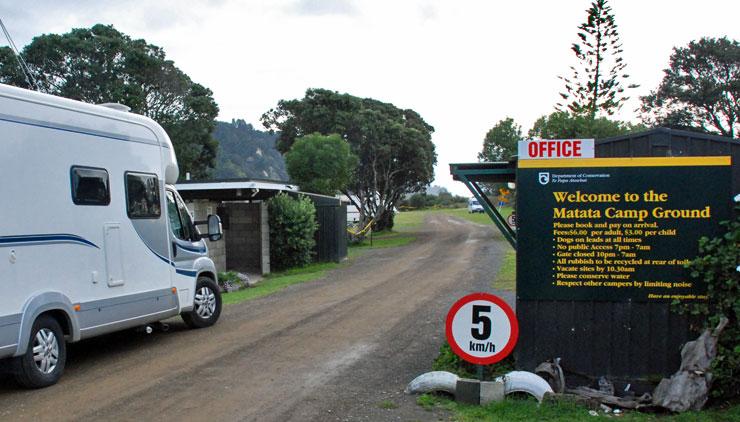 Matata Recreation Reserve entrance