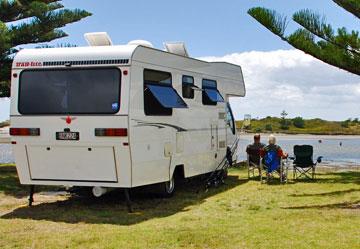 Beachfront parking