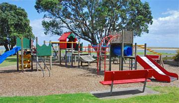 Children's playground in the reserve