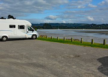 Beachfront parking