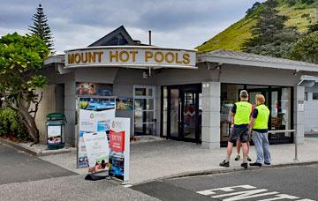 The entrance to the Mount Hot Pools