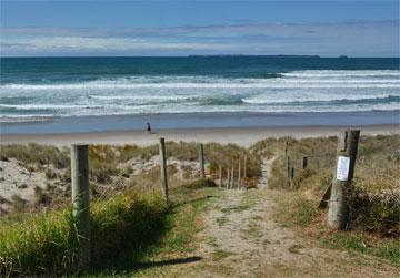 Access to Papamoa beach