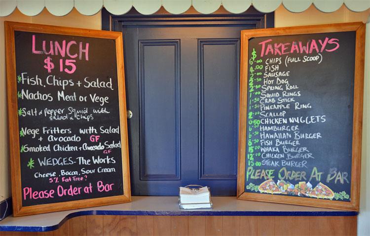 Lunch menu and Takeaways