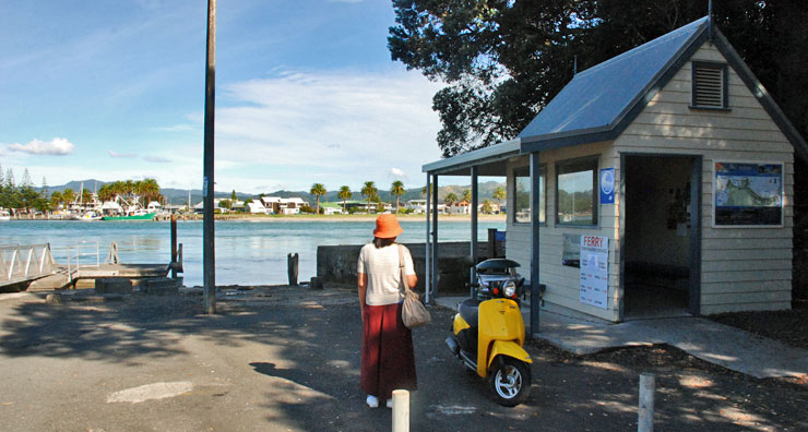 Waiting for the ferry at Ferry Landing in Whitianga