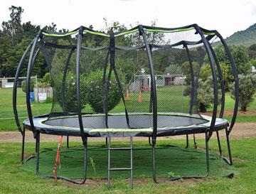 A trampoline for the kids