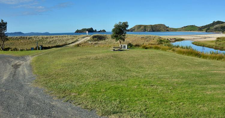 Large grass reserve with plenty of parking