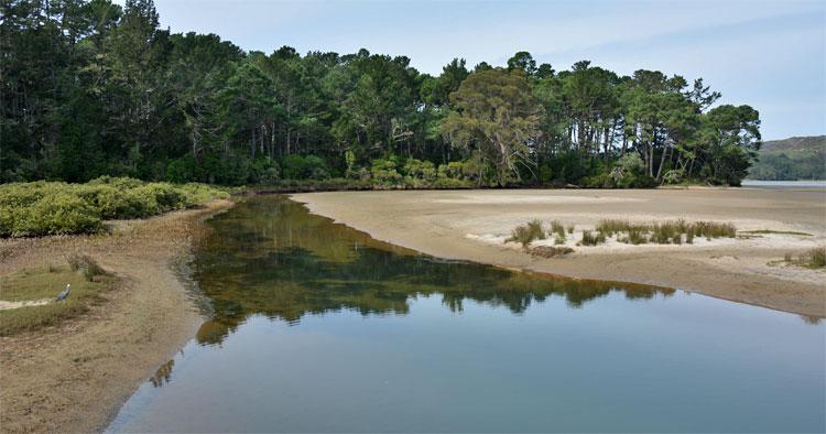 River at the beginning of the harbour walks