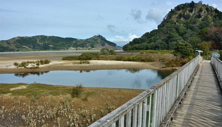 Bridge at the start of the harbour walks