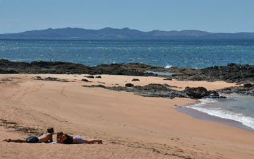 Golden sand beach