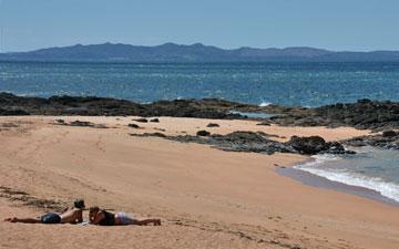 Golden sand beach